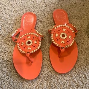 Jack Rogers Georgica jelly size 8 coral